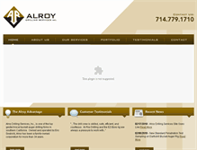 Tablet Screenshot of alroydrilling.com